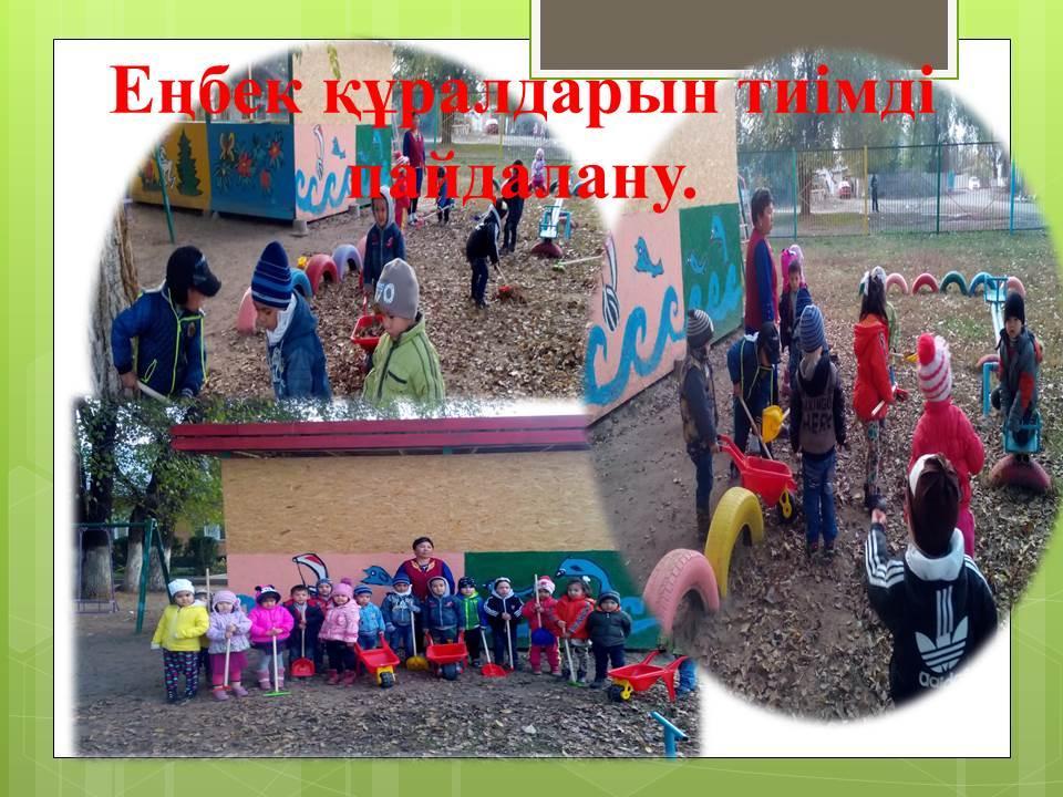 Балаларды еңбек ете білуге баулу!
