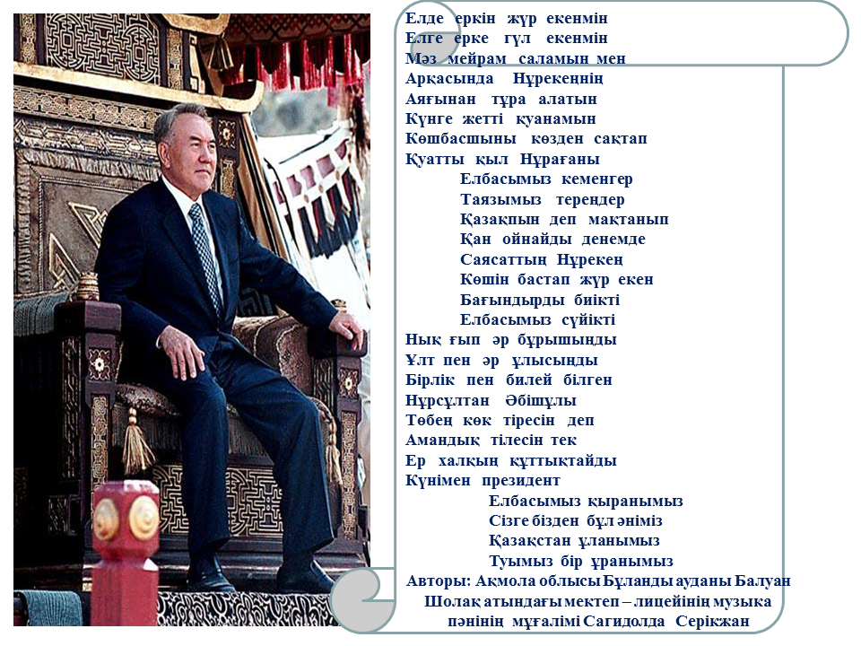 1- желтоқсан Елбасы күні мерекесі