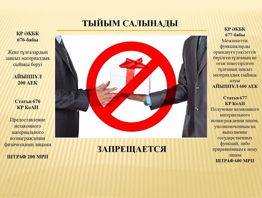 Сыбайлас жемқорлыққа қарсы жадынамалар